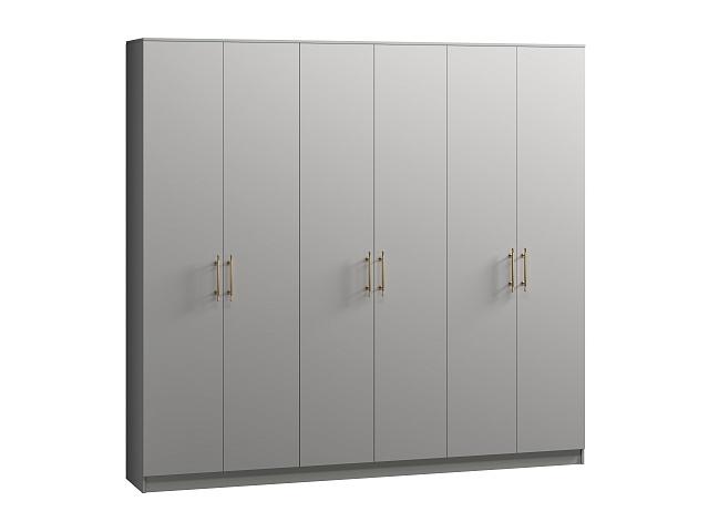 Шкаф распашной Хелена - 6 Шиншилла Серая