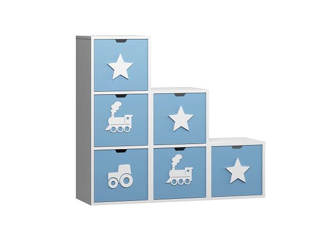 Стеллаж Kids - 18 Пастельно-Синий