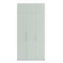 Шкаф распашной Калифорния - 3 с антресолью Пастельный Зеленый