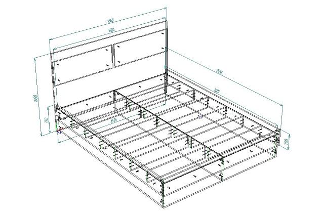 Кровать Ларна 1600