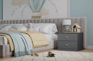 Тумба прикроватная Стрекоза - 3 МДФ Графит