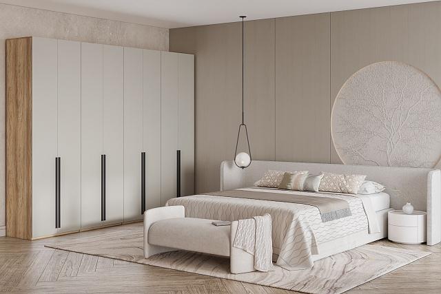 Шкаф распашной Хейсон - 19 Блэквуд / Кашемир