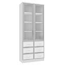 Книжный шкаф Альма - 11 Белый
