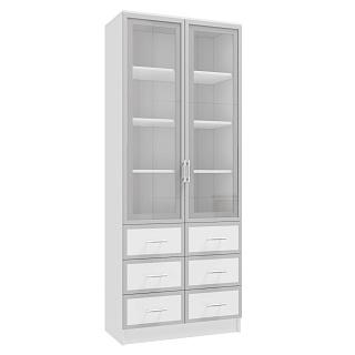 Книжный шкаф Альма - 11 Белый