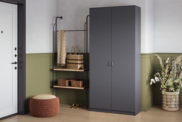 Шкаф распашной Лайт-2 Дуб Графит