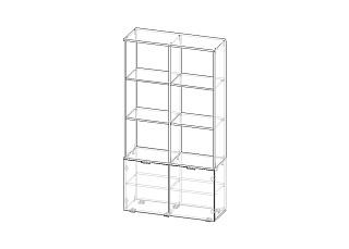 Стеллаж Тоди - 2 Белый