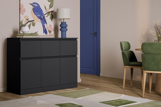 Комод Мальм - 24 Черный