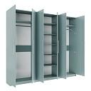 Шкаф распашной Калифорния - 6 Сумеречный Голубой