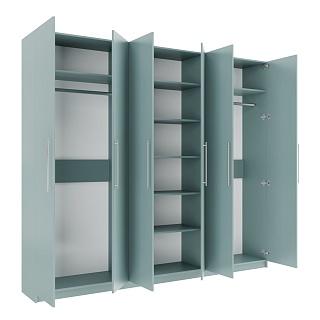 Шкаф распашной Калифорния - 6 Сумеречный Голубой