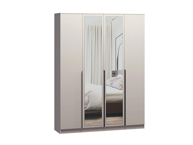 Шкаф распашной Марсель - 4 Кашемир с зеркалом
