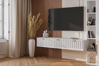 Тумба под ТВ подвесная Тоди - 3 Белый