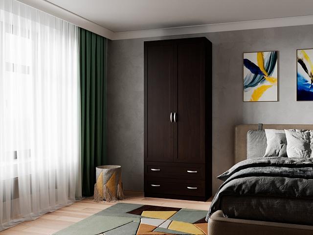 Шкаф распашной Стелла - 15 Венге