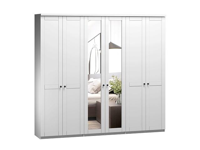 Шкаф распашной София РАХ - 4 МДФ Белый