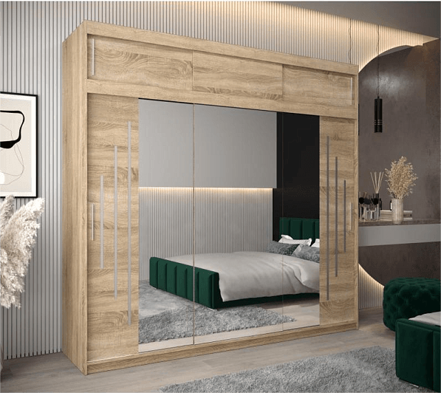 Шкаф-купе Валмиера NEW - 6А Дуб Сонома