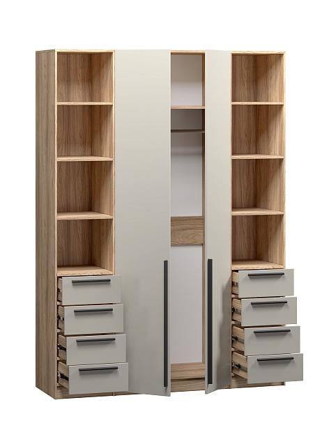 Шкаф распашной Хейсон - 25 Блэквуд Ячменный / Кашемир