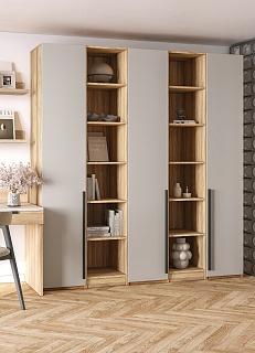 Шкаф распашной Хейсон - 14 Блэквуд Ячменный / Кашемир