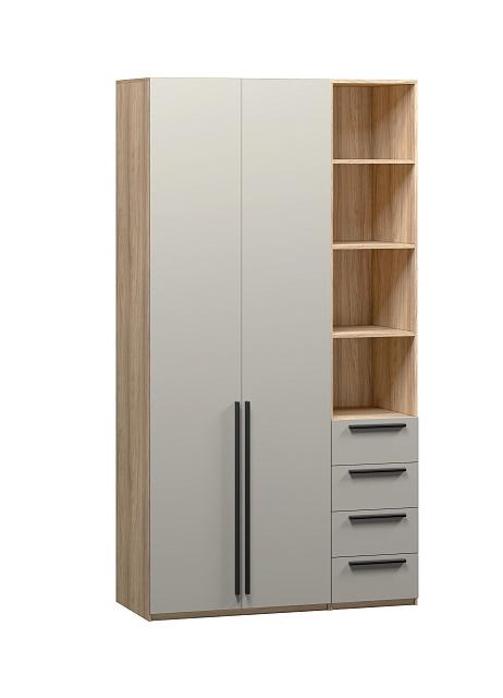 Шкаф распашной Хейсон - 22 Блэквуд Ячменный / Кашемир