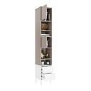 Стеллаж Скарлет - 5 Белый / Кашемир