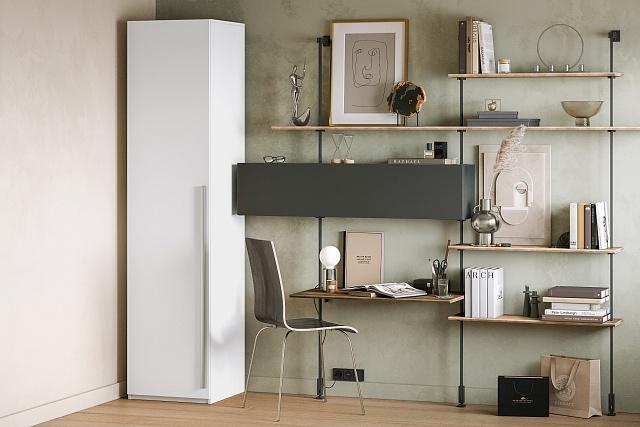 Шкаф распашной Лорена Бест - 1 Белый