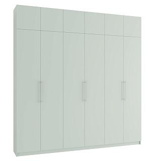 Шкаф распашной Калифорния - 6 с антресолью Пастельный Зеленый