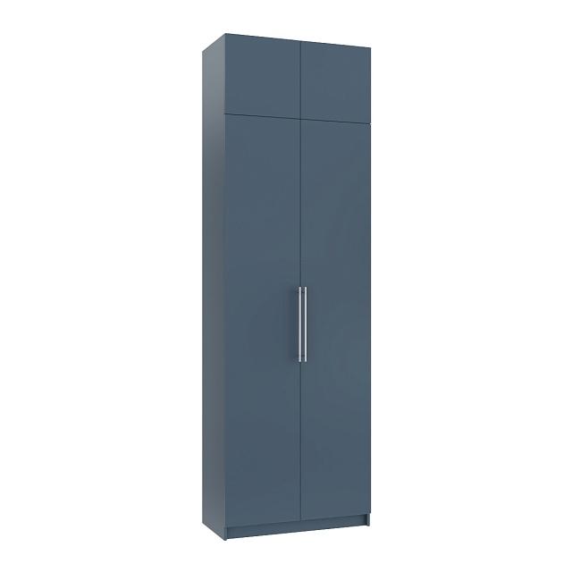 Шкаф распашной Калифорния - 2 с антресолью Альби Полуночно-синий
