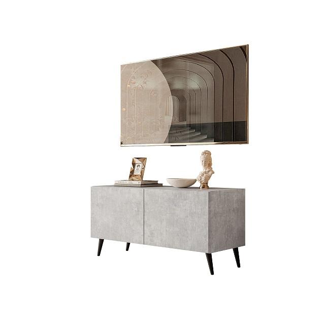 Тумба под ТВ Виго - 2 на ножках Ателье Светлое