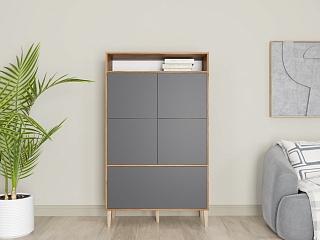 Стеллаж Скарлет - 9 Графит