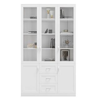 Книжный шкаф Библиограф - 3 №6 Белый