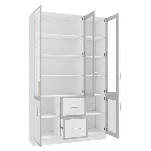 Книжный шкаф Альма - 16 Белый