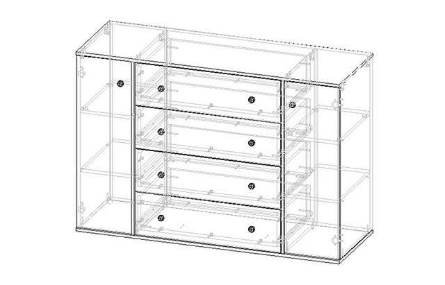 Комод Колорадо - 2 МДФ