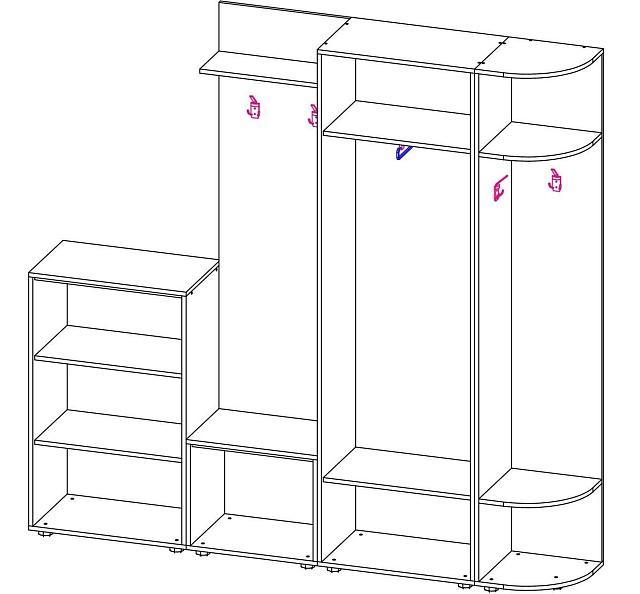 Прихожая Мебелинк 400-03
