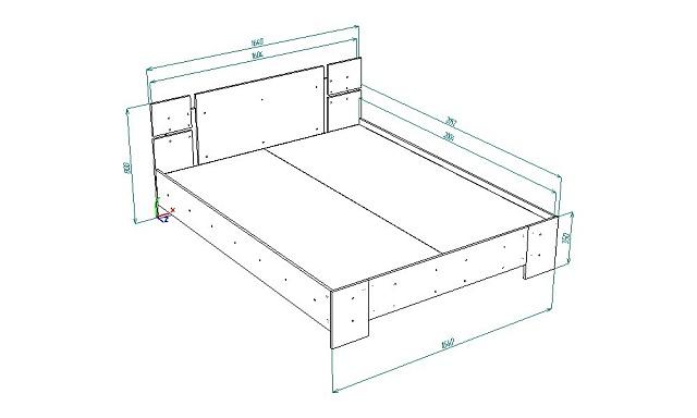 Кровать Джемма 1600