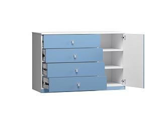 Комод Банни - 2 МДФ Пастельно-Синий