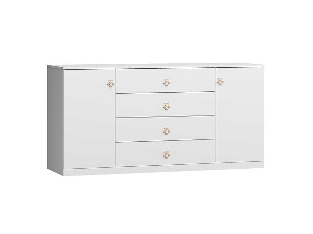 Комод Скарабей - 3 МДФ Белый