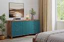 Комод Марвин 33 фрезеровка 8 Аквамарин