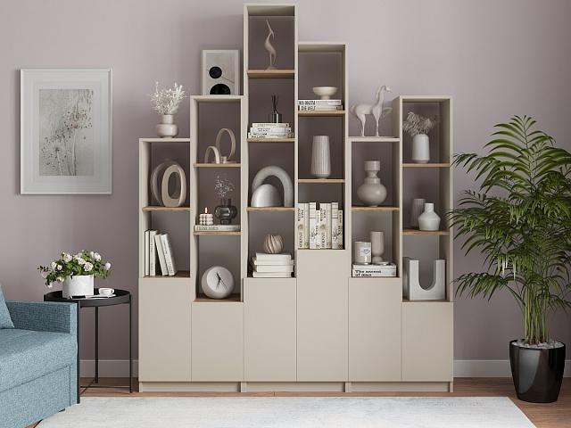 Стеллаж Оренсе - 4 Кашемир