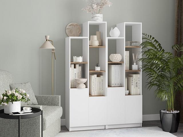 Стеллаж Оренсе - 3 Белый