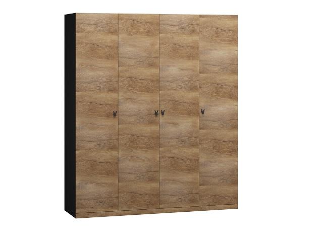 Шкаф распашной Банни - 4 МДФ Дуб Мореный