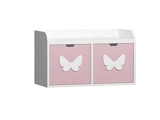 Стеллаж Kids - 9 Розовый Лайт