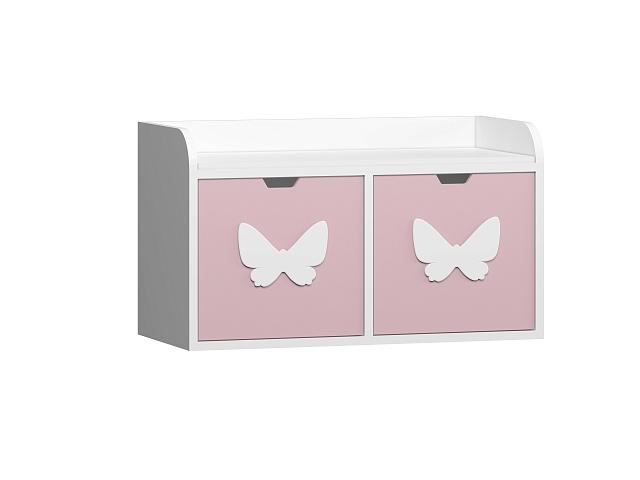 Стеллаж Kids - 9 Розовый Лайт