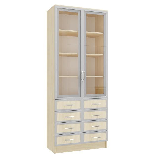 Книжный шкаф Альма - 12 Дуб Молочный