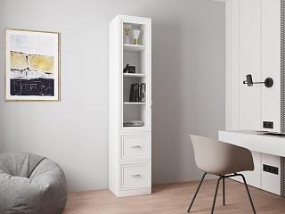 Книжный шкаф Библиограф - 1 №4 Белый