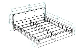 Кровать Алина 1800