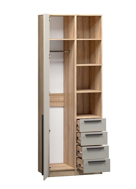 Шкаф распашной Хейсон - 26 Блэквуд Ячменный / Кашемир