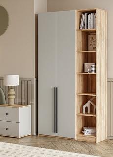 Шкаф распашной Хейсон - 23 Блэквуд Ячменный / Кашемир