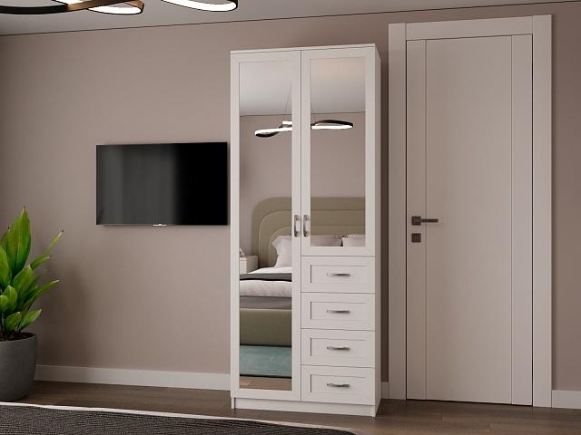 Шкаф распашной Стелла - 8 Белый