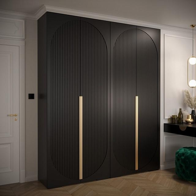 Шкаф распашной Брей - 2 Черный