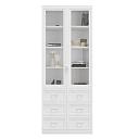 Книжный шкаф Библиограф - 2 №5 Белый