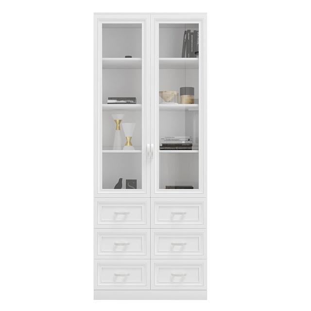 Книжный шкаф Библиограф - 2 №5 Белый