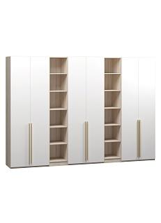 Шкаф распашной Хейсон - 18 Дуб Сонома / Белый